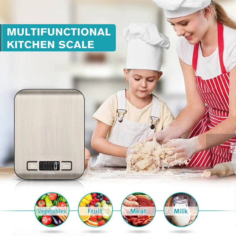 Multifunction Digital Kitchen Scale  with LCD Display.