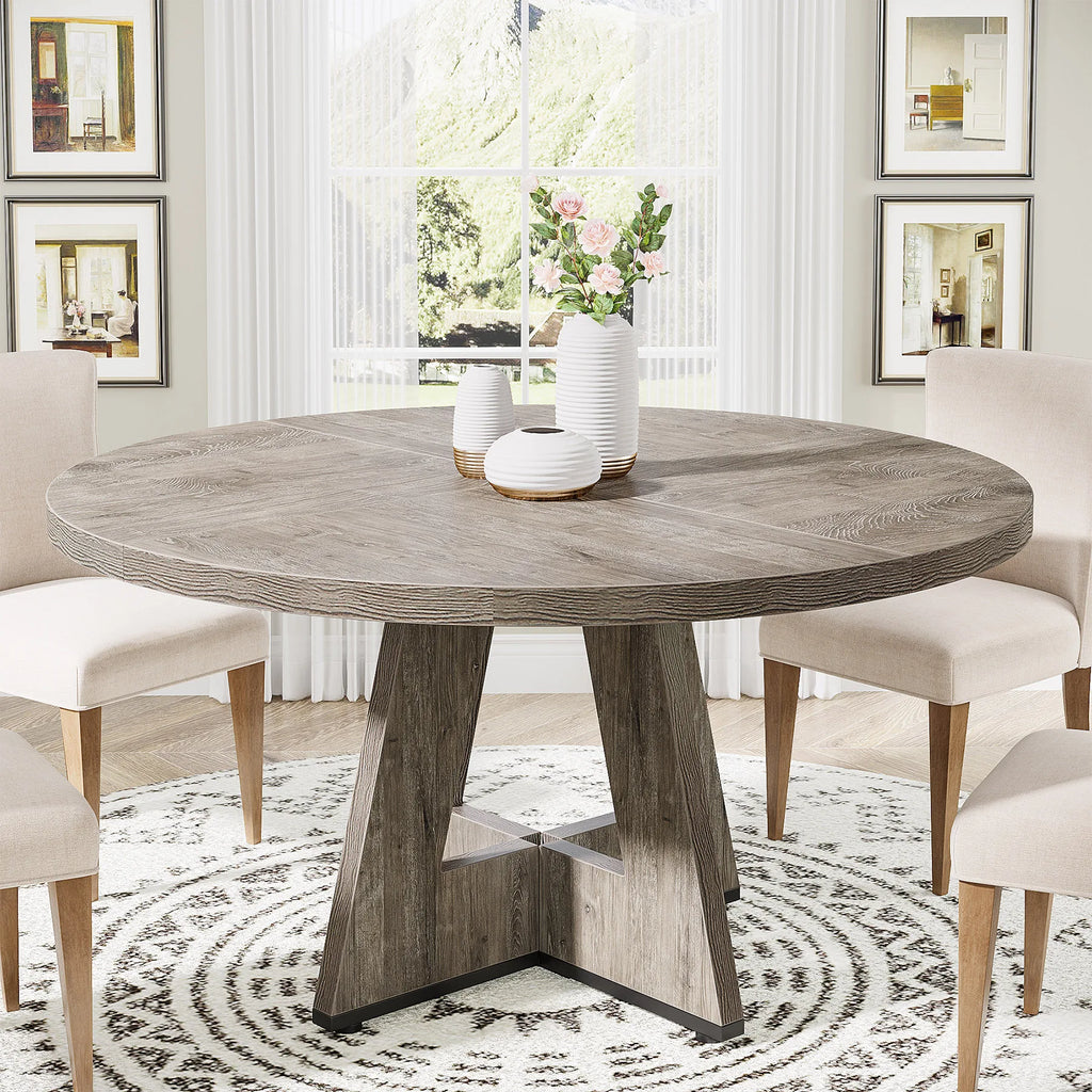 47 inch Round Dining Table for 4,