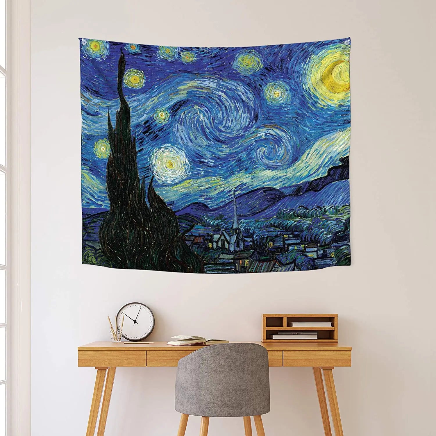 Van Gogh Abstract UV  Blacklight Wall Tapestry