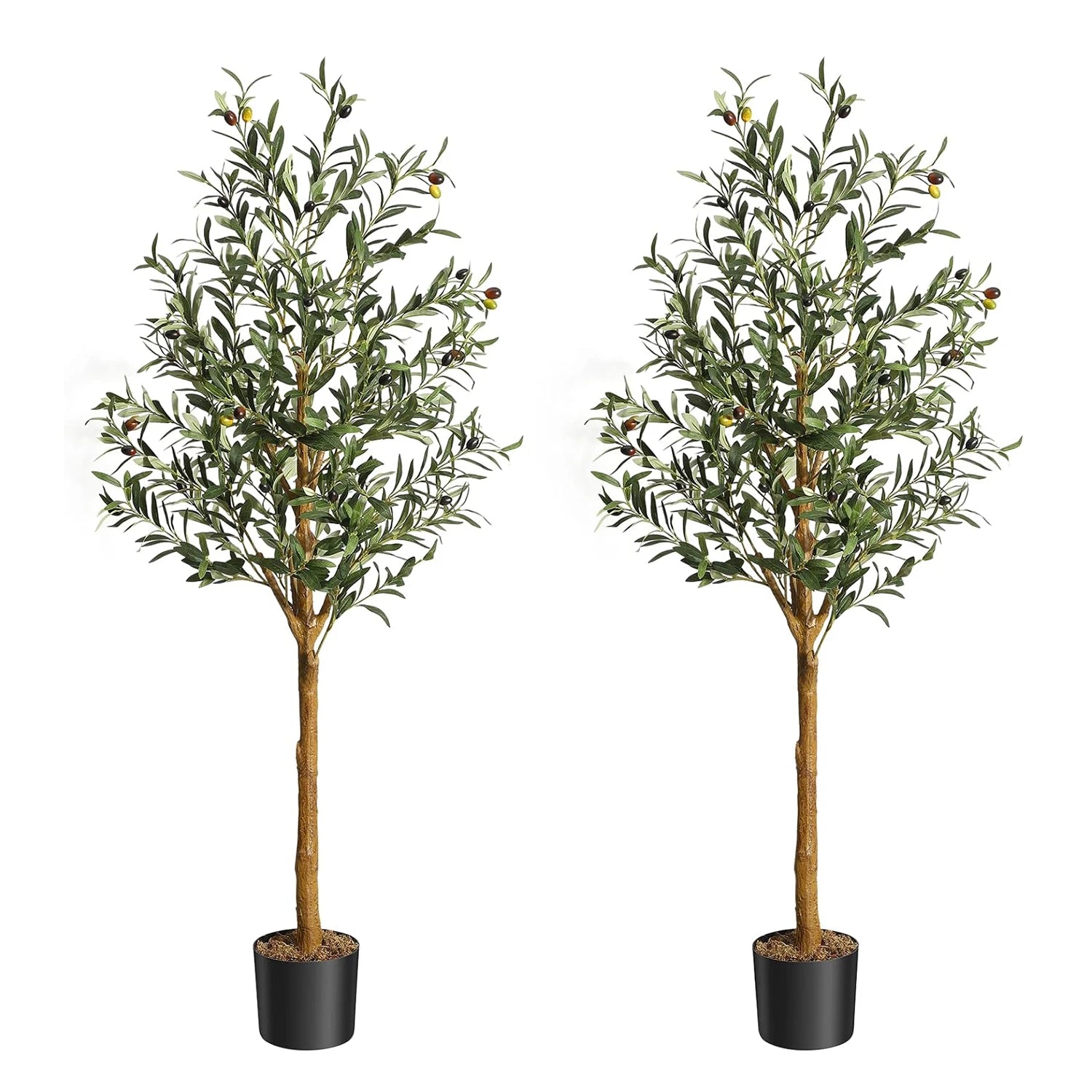 1Pc/2Pcs Large 4ft / 5ft / 6ft Artificial Faux Olive Tree ; Very Realistic Looking. For use indoor or outdoor.