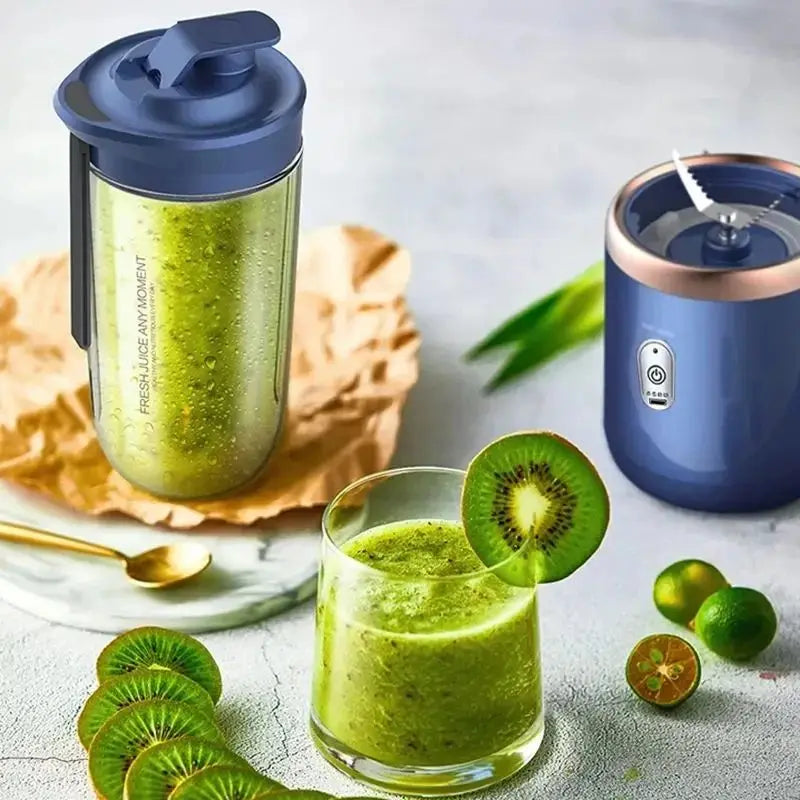 Portable USB Rechargeable Household 6-Blade Juicer/Blender.