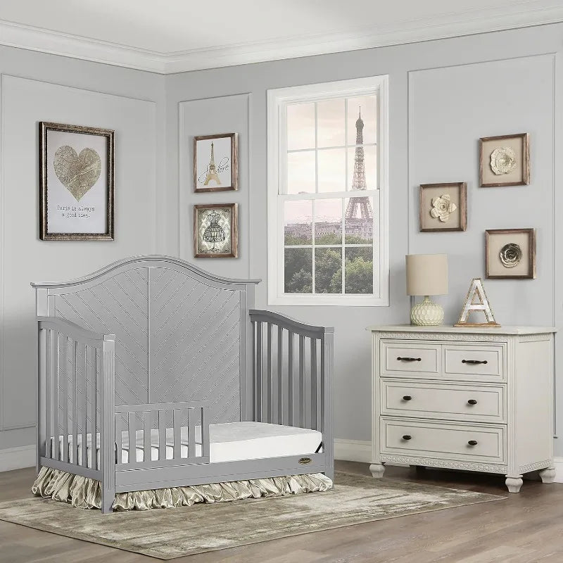 5-in-1 Full Size Convertible Crib in various colors.
