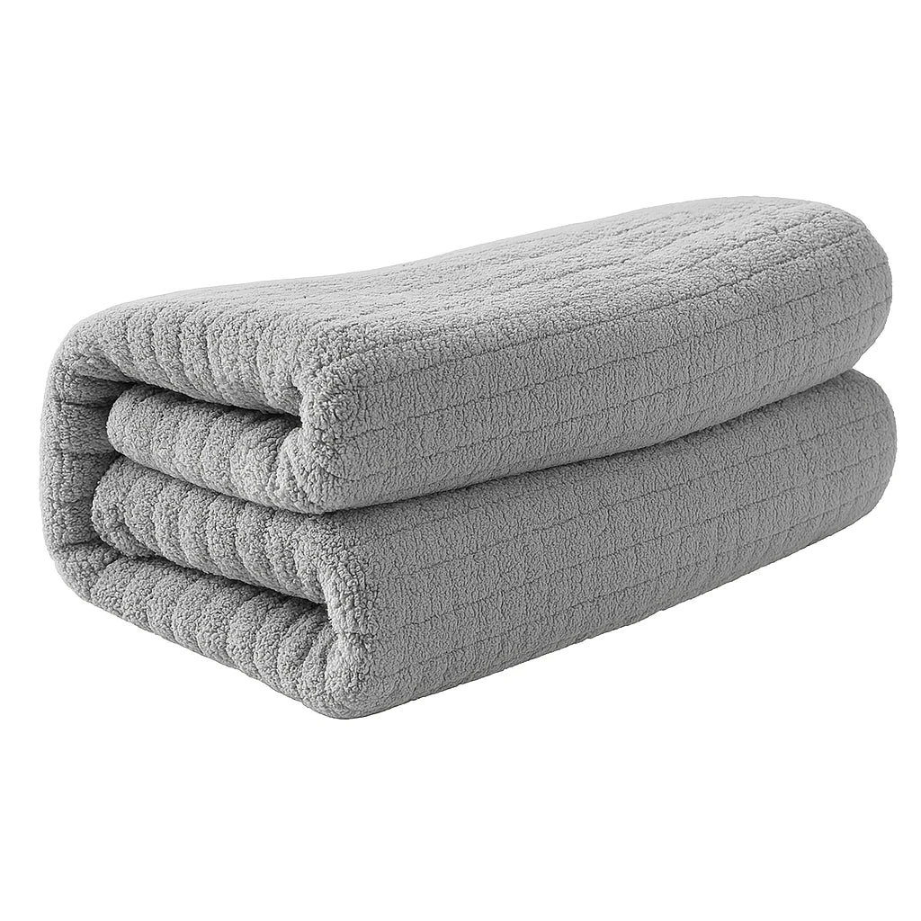 4-piece Luxury Bamboo Fiber Cotton Towel Set.