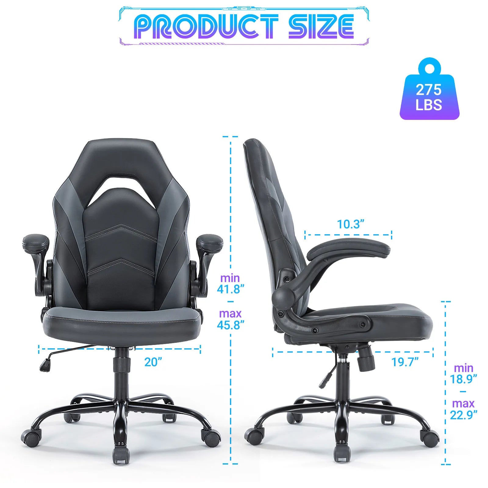 Ergonomic Adjustable Computer Chair for Office, Home, or Gaming