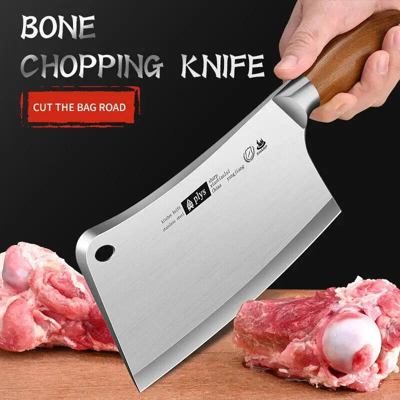 Hand Forged Multi-functional Heavy Duty Kitchen Chef Chopping Knife.