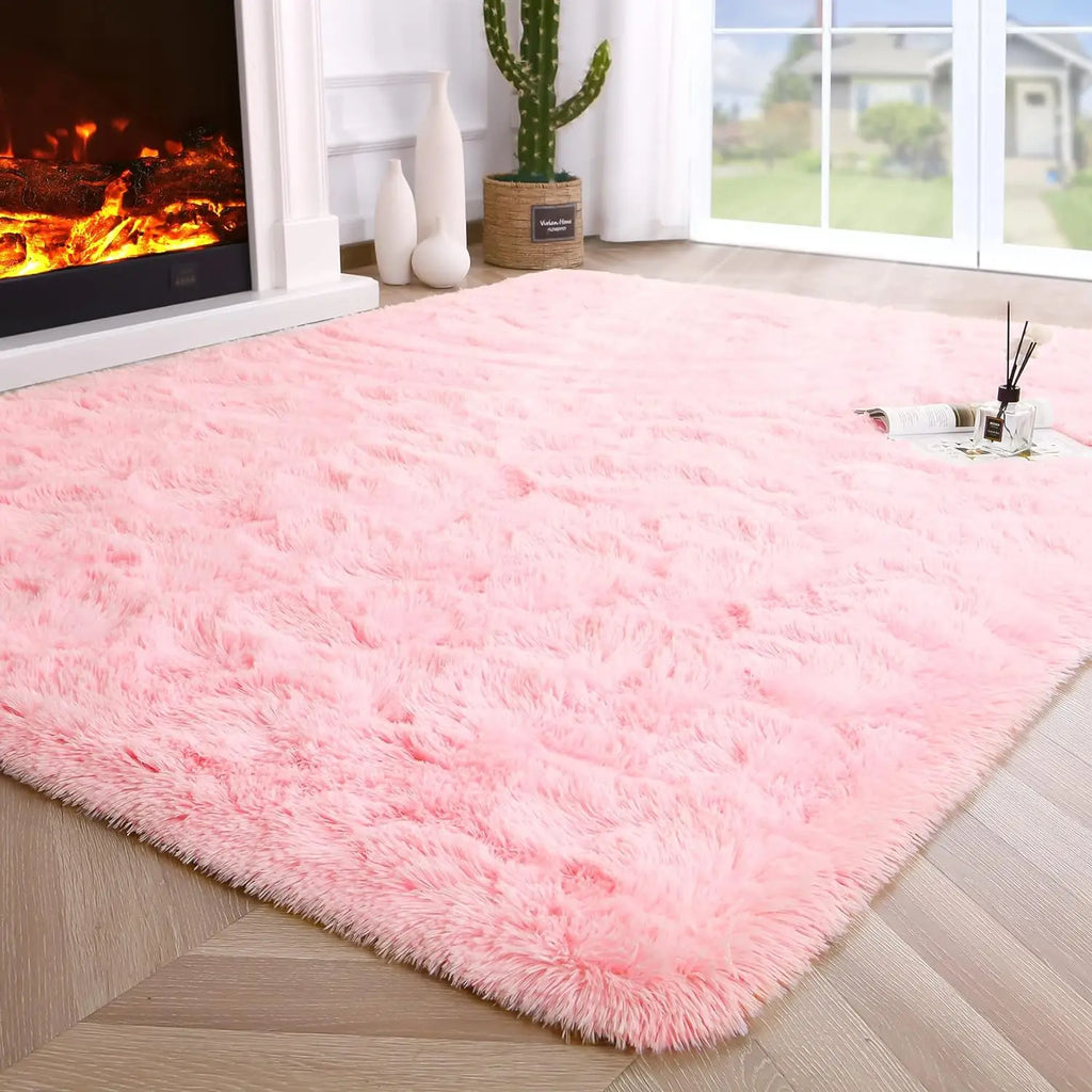 Fuzzy Non-Slip Area Rug for Multiple Rooms