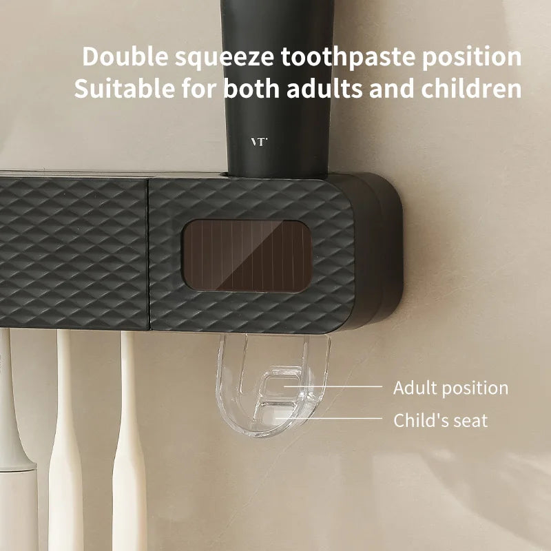 Wall Mounted Smart Toothbrush Sterilizer And Dispenser,