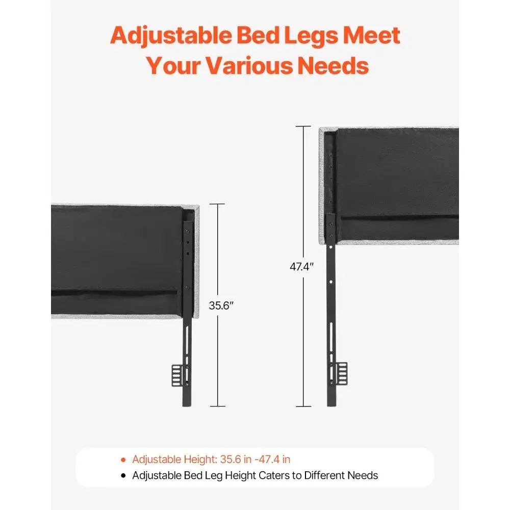 Adjustable Height Headboard for Full Size Bed