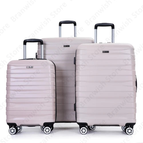 Lightweight Durable 3 Piece Expandable Luggage Set with TSA Lock and Spinner Wheels