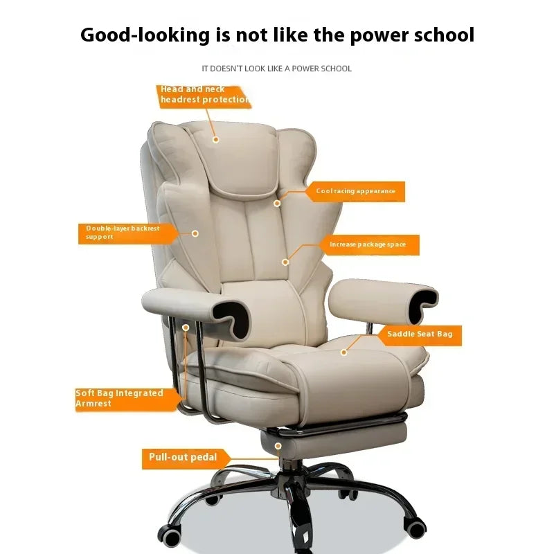 Ergonomic Adjustable Computer Chair with Back Support.