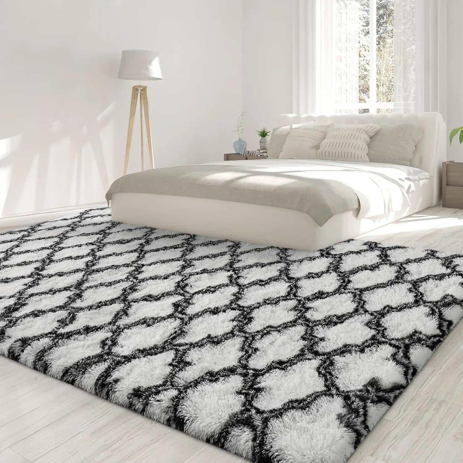 Large Super Soft Shag Non-Slip Area Rug for Bedroom or Nurery