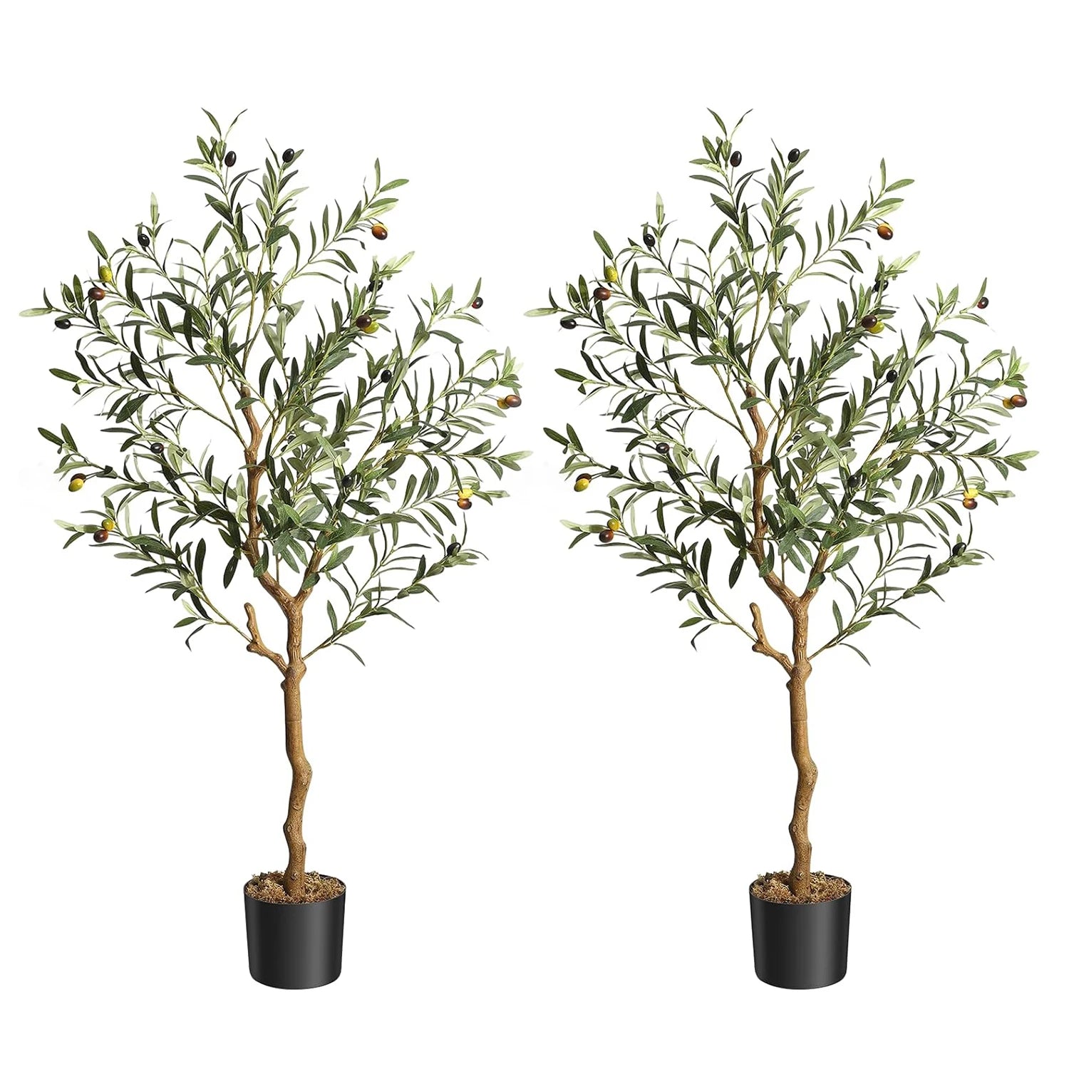 1Pc/2Pcs Large 4ft / 5ft / 6ft Artificial Faux Olive Tree ; Very Realistic Looking. For use indoor or outdoor.