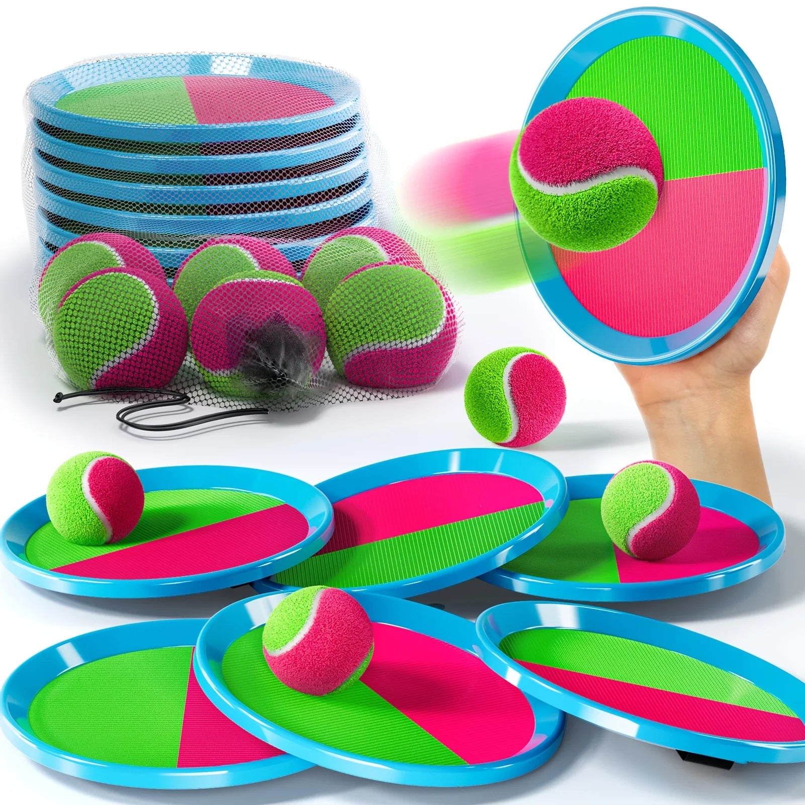 Toss and Catch Ball Game Outdoor Toys for Kids, Outdoor Outside Games Toys for Kids, Yard Backyard Games Beach Toys Outside Game