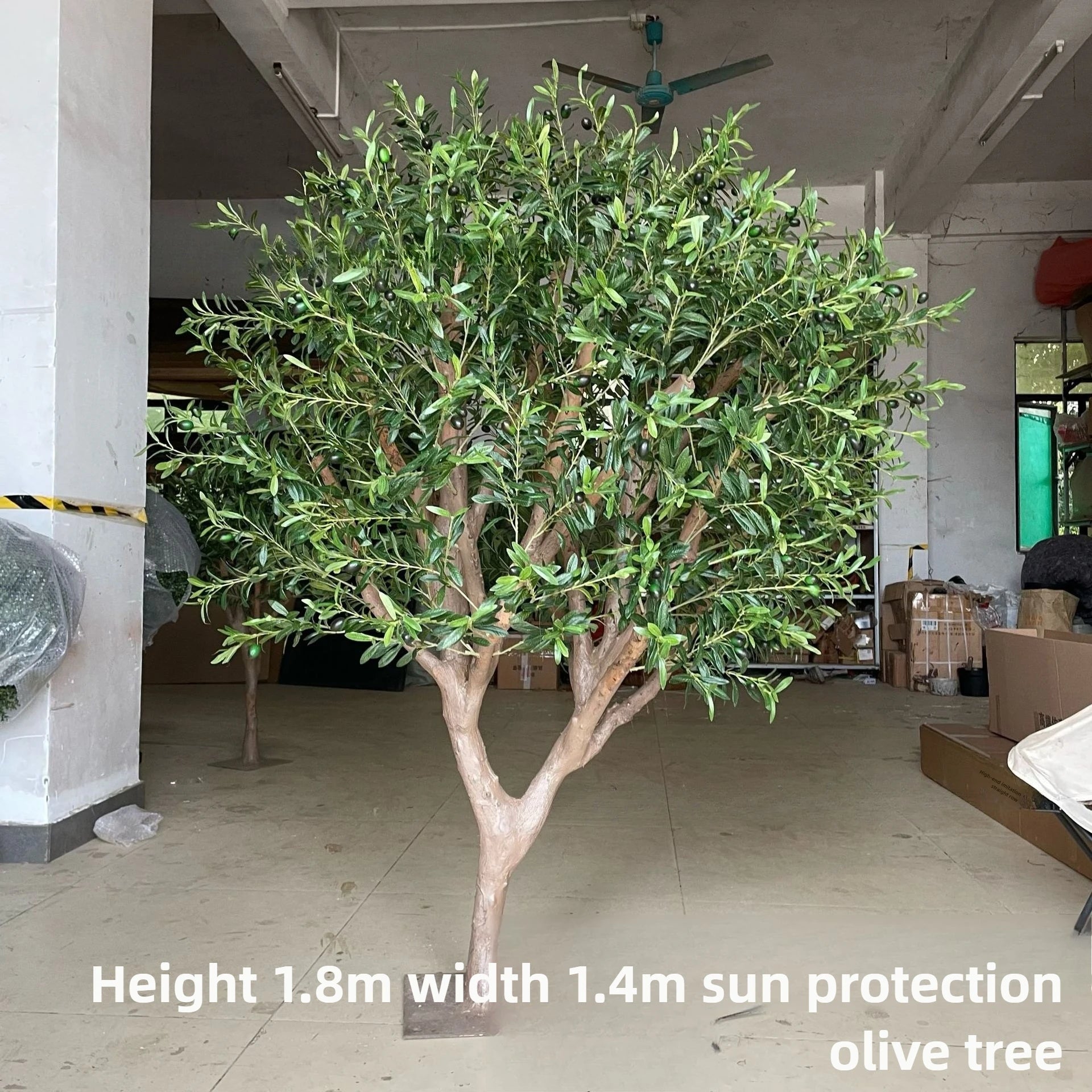 Simulated Olive Tree for Use Indoor or Outdoor; a Fake Green Plant used for decoration.