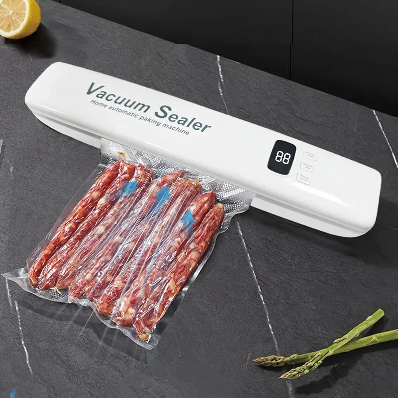 3-in-1 Automatic Vacuum Sealer Machine With LED Display & 10 Vacuum Bags.