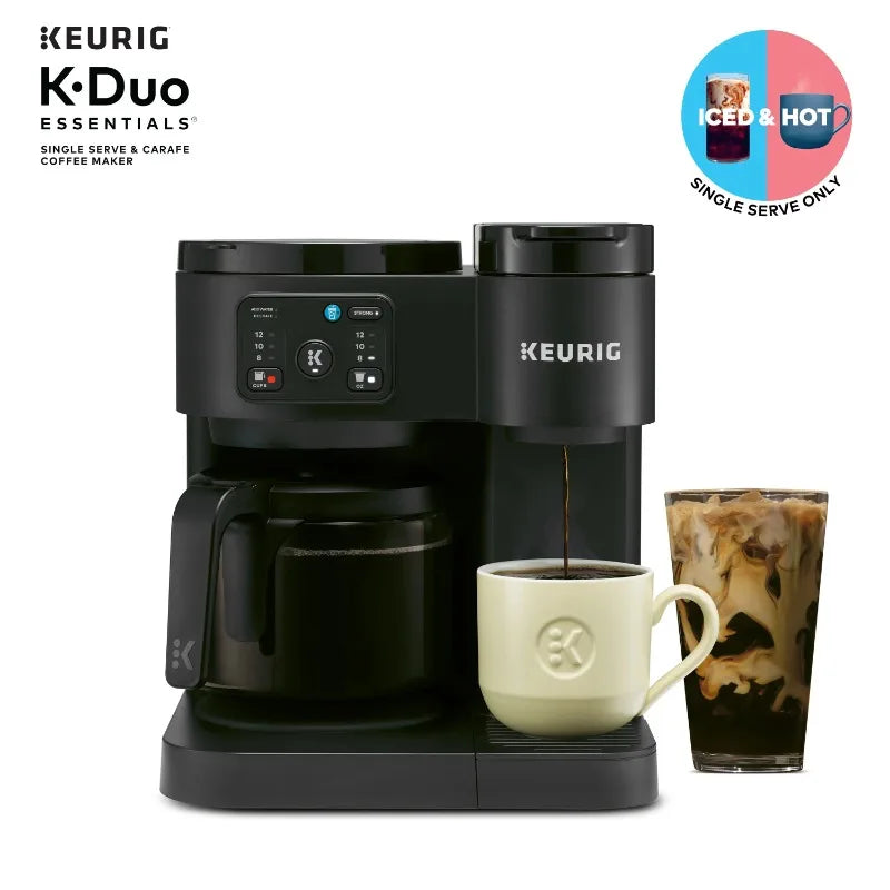 Hot & Iced Single-Serve K-Cup Pod Coffee Maker & Carafe.