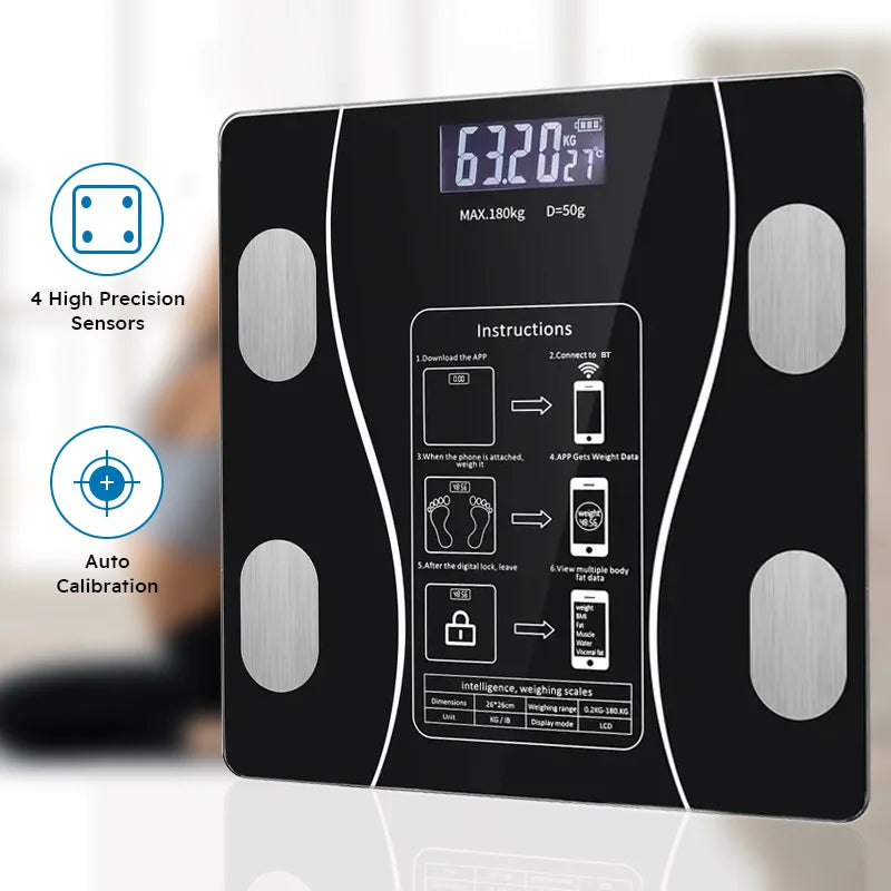 LED Digital Smart Weight Scale; Analyzes Body Composition