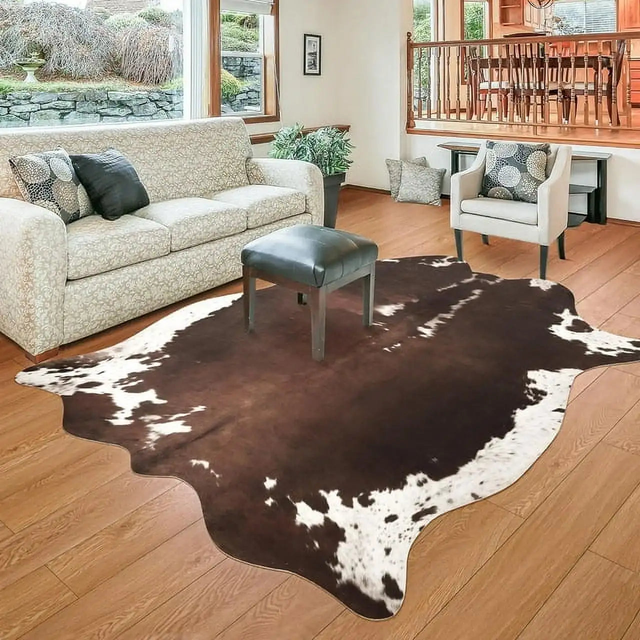 Faux Fur Animal Hide Rug,, Multi-room Use Rug, Decorative Floor Mat