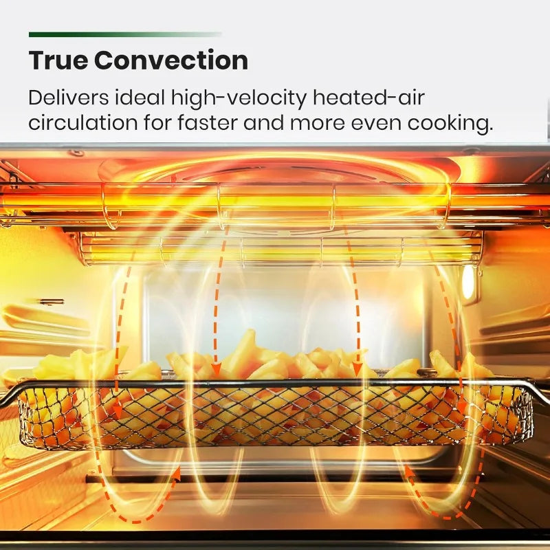 Large Countertop Infrared Heating Air Fryer, Toaster Oven, Convection Oven Combo
