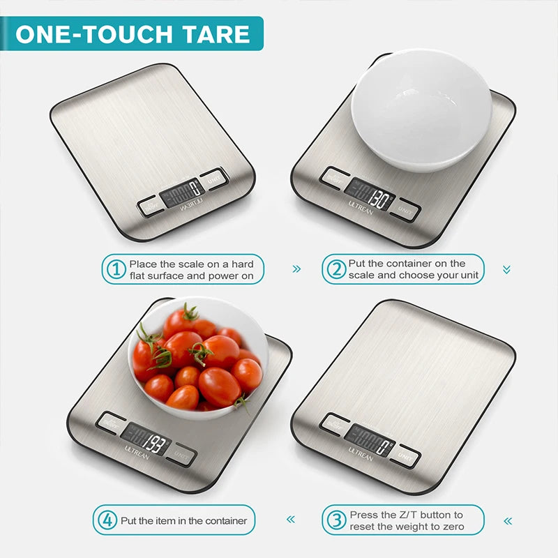 Multifunction Digital Kitchen Scale  with LCD Display.