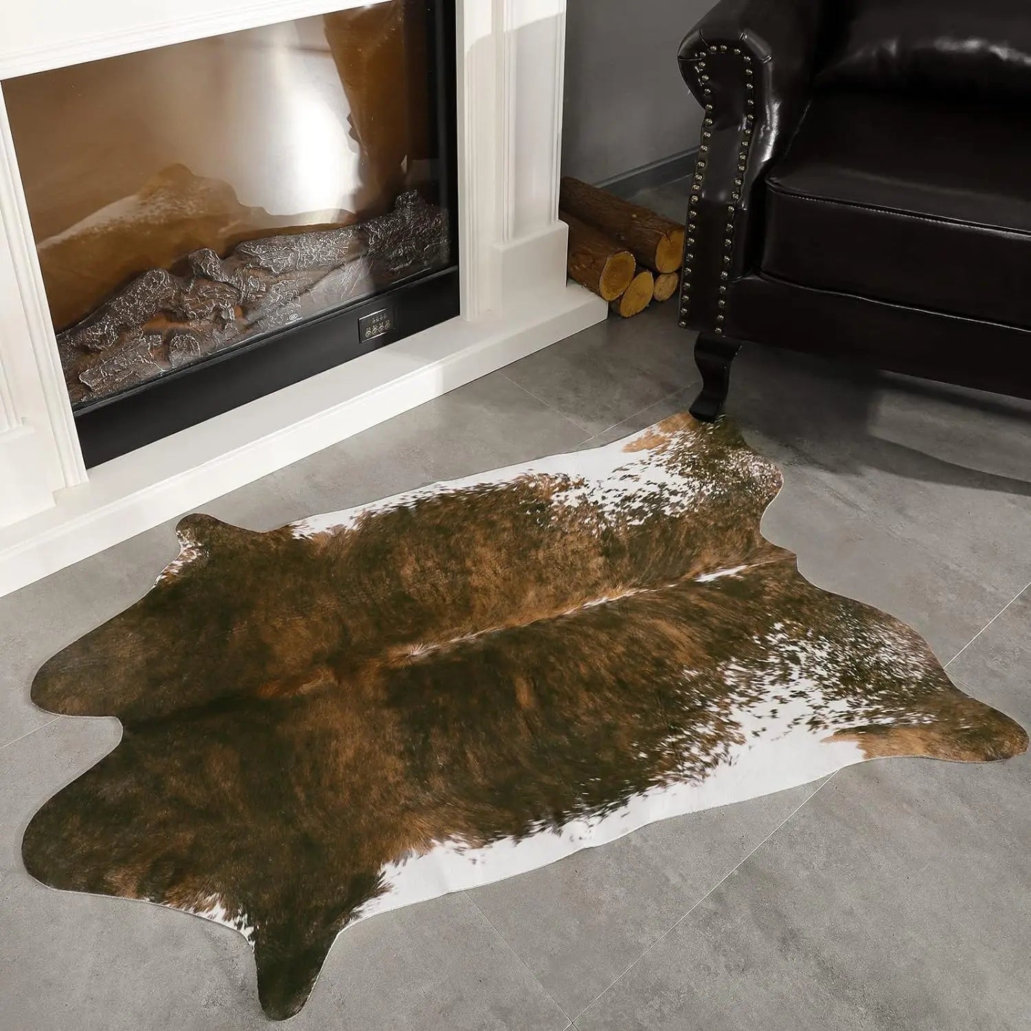 Faux Fur Animal Hide Rug,, Multi-room Use Rug, Decorative Floor Mat