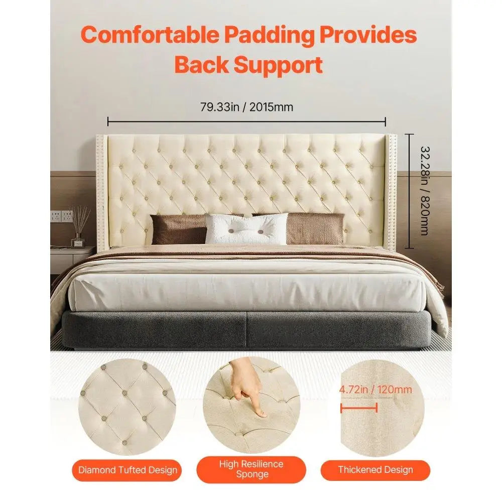 Adjustable Height Headboard for King Size Bed