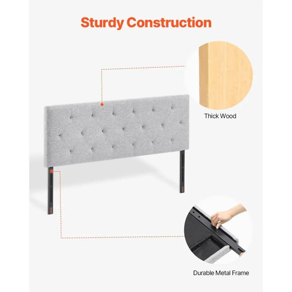 Adjustable Height Headboard for Full Size Bed