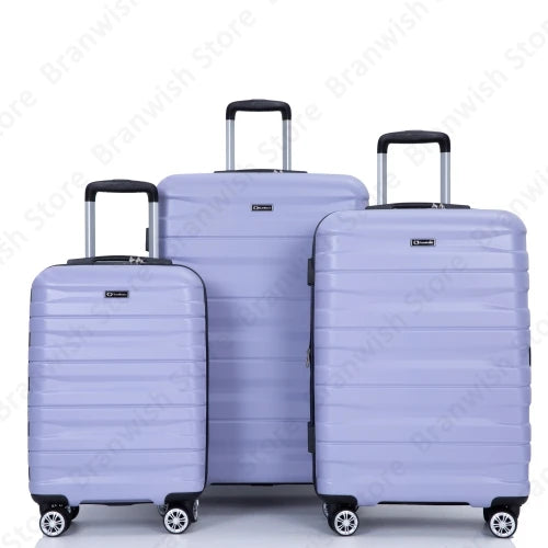 Lightweight Durable 3 Piece Expandable Luggage Set with TSA Lock and Spinner Wheels