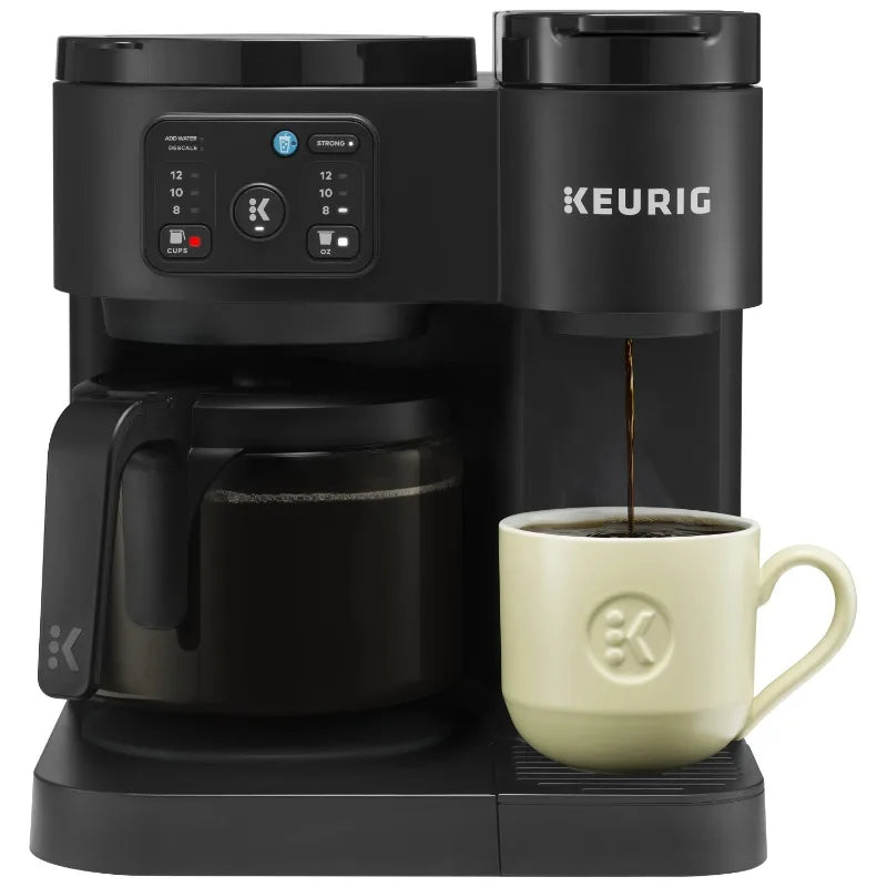 Hot & Iced Single-Serve K-Cup Pod Coffee Maker & Carafe.