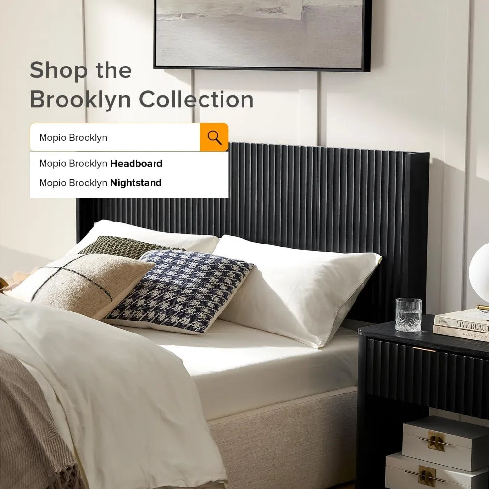 62.4" Wooden Wall Mount Queen Size Headboard