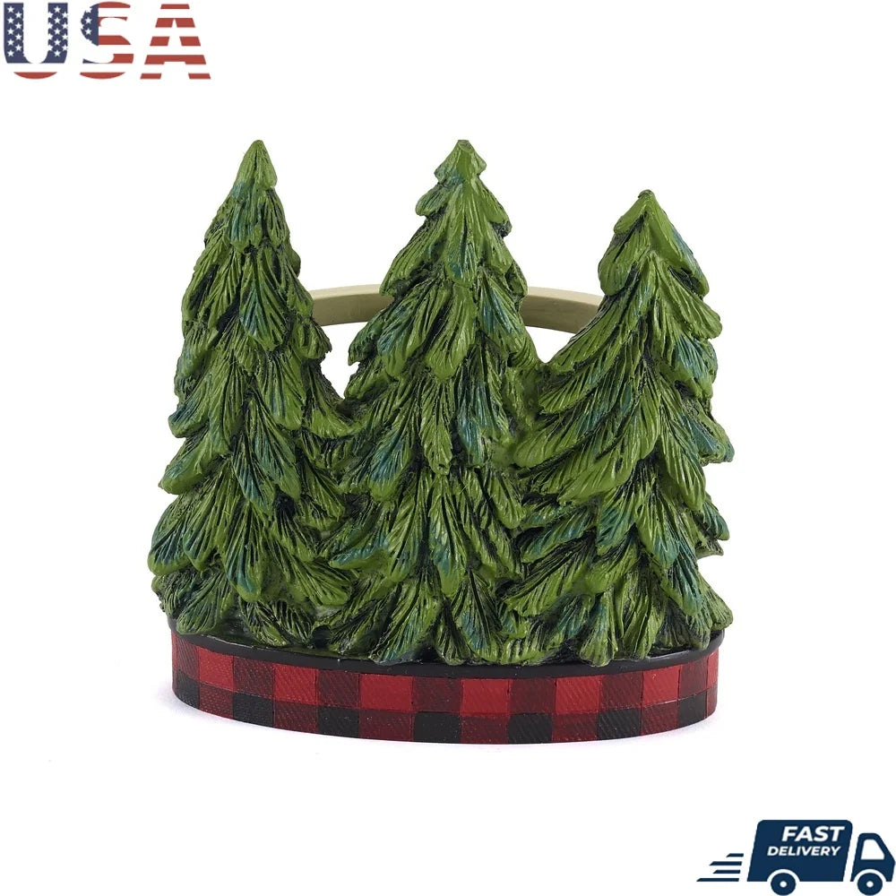 Winter Pine Trees Holiday Toothbrush Holder.