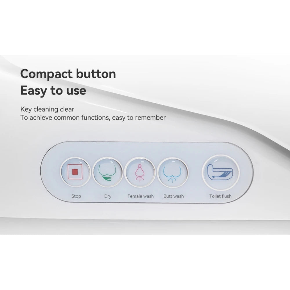 Portable Smart Toilet with Heated Bidet Seat, Auto Open/Close Seat.