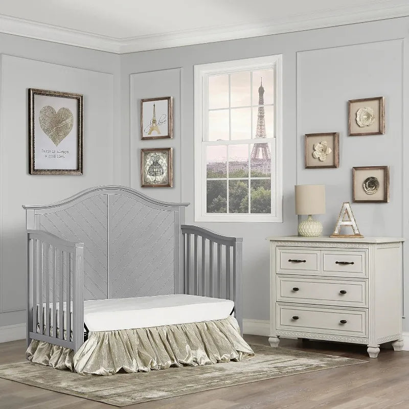 5-in-1 Full Size Convertible Crib in various colors.