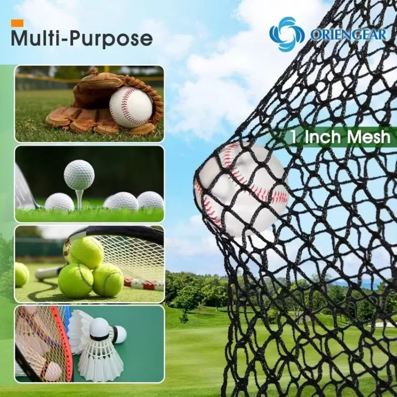 20 & 30 Ft. Backyard Fully Enclosed Netted Cage for Multi-Sport Training