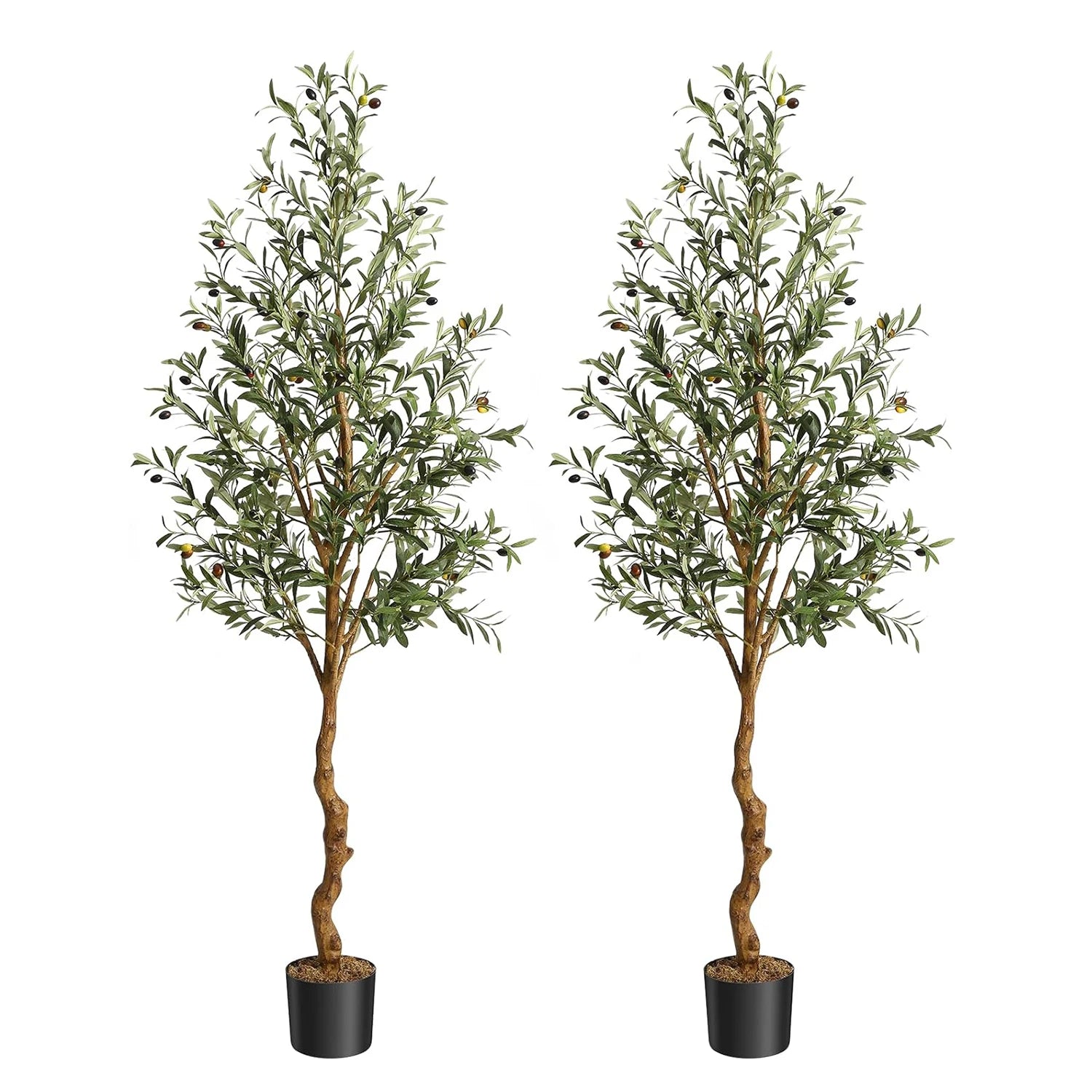 1Pc/2Pcs Large 4ft / 5ft / 6ft Artificial Faux Olive Tree ; Very Realistic Looking. For use indoor or outdoor.