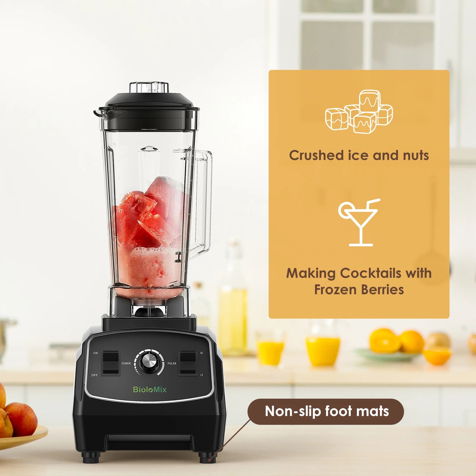 3HP 2200W Heavy Duty Commercial Grade Blender