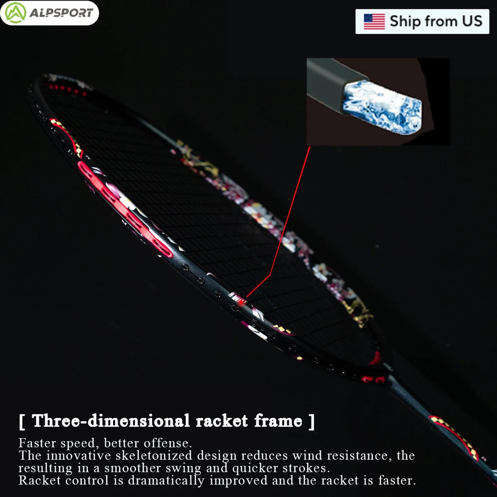 Ultralight Offensive Professional Carbon Fiber Badminton Racket