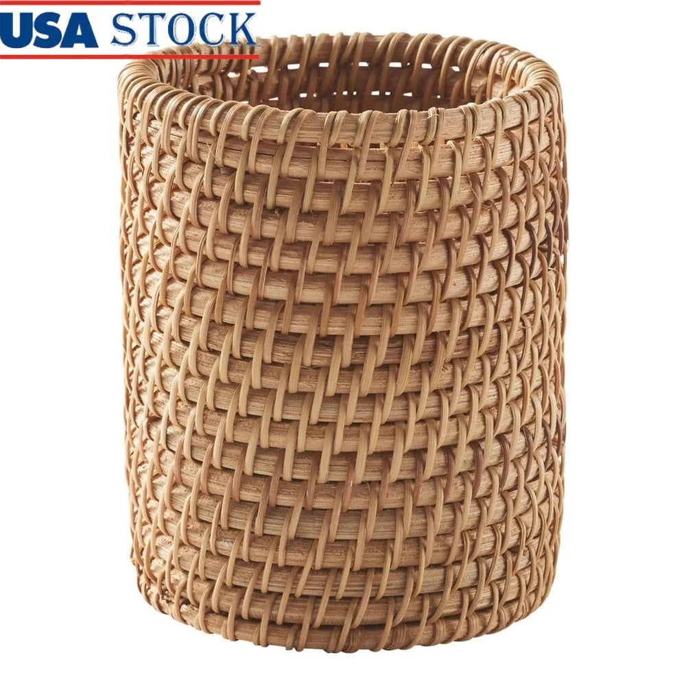 Natural Rattan Toothbrush Holder