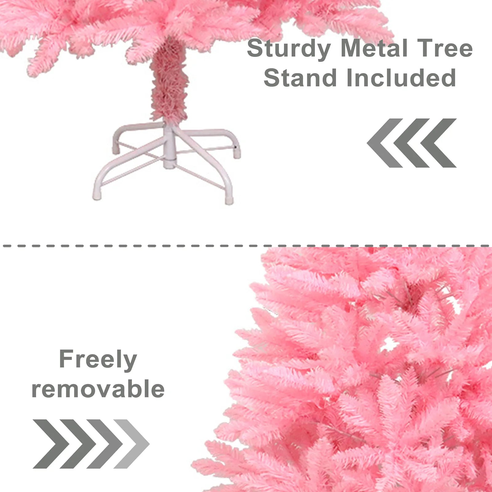 6ft White Artificial Christmas Pine Tree