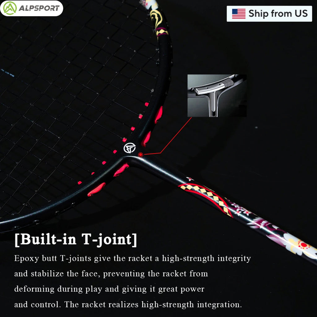 Ultralight Offensive Professional Carbon Fiber Badminton Racket