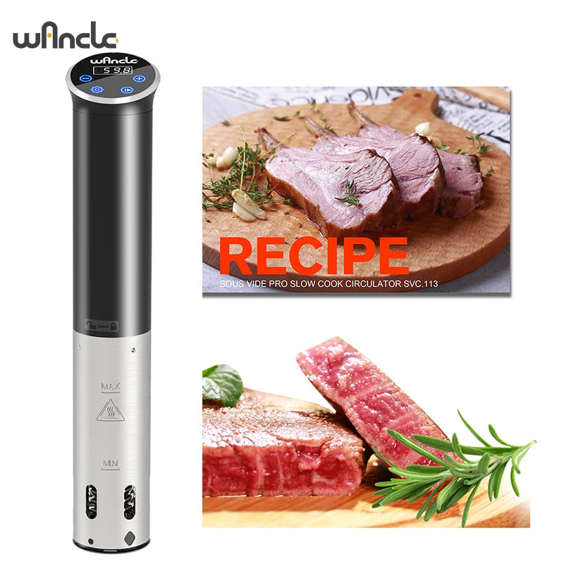 1100W Waterproof Vacuum Sous Vide Slow Cooker with Digital LCD Display
