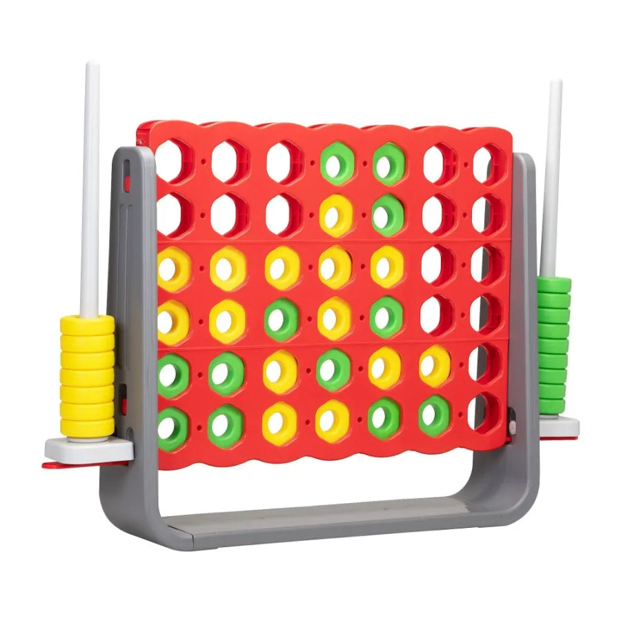 Giant 4 In a Row Game Set for Outdoor and Indoor Use
