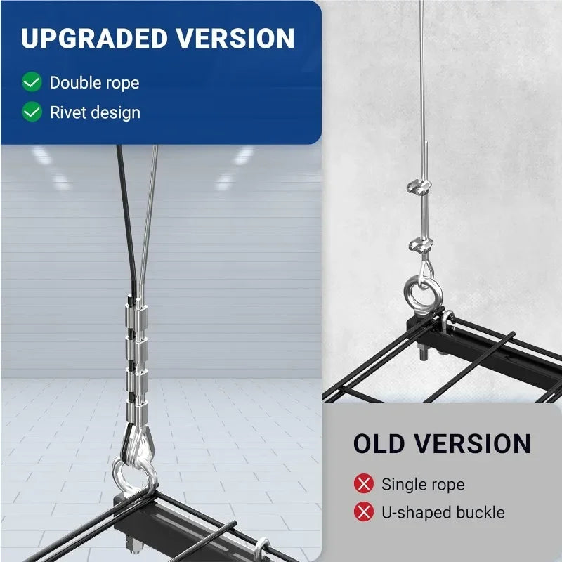 Garage Lifting Metal 4 x 4 ft. Overhead Storage Rack.
