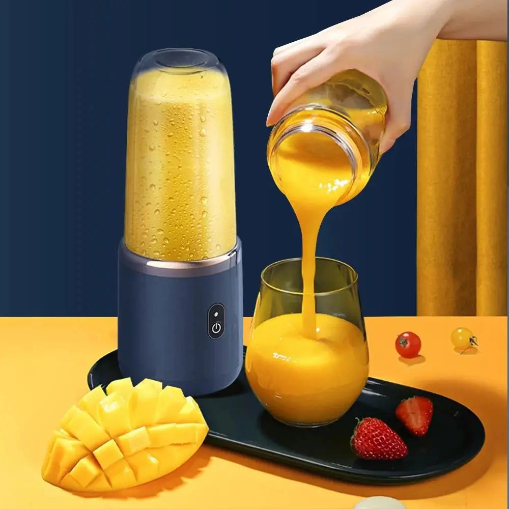 Portable USB Rechargeable Household 6-Blade Juicer/Blender.