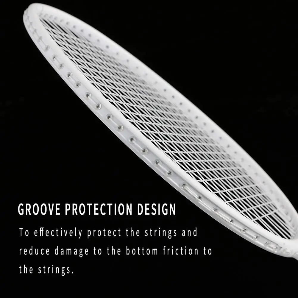 4 Pack Lightweight Badminton Rackets with 6 Nylon Shuttlecocks with Carrying Case for Outdoor use.