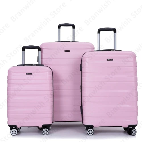 Lightweight Durable 3 Piece Expandable Luggage Set with TSA Lock and Spinner Wheels