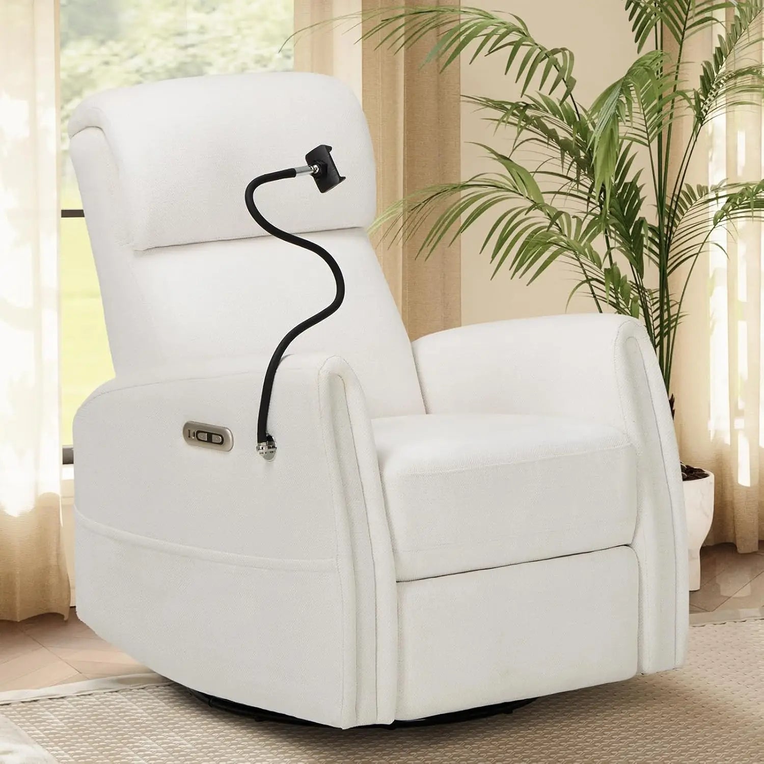 Electric Power Glider/Recliner with Swivel and Rocking Feature.