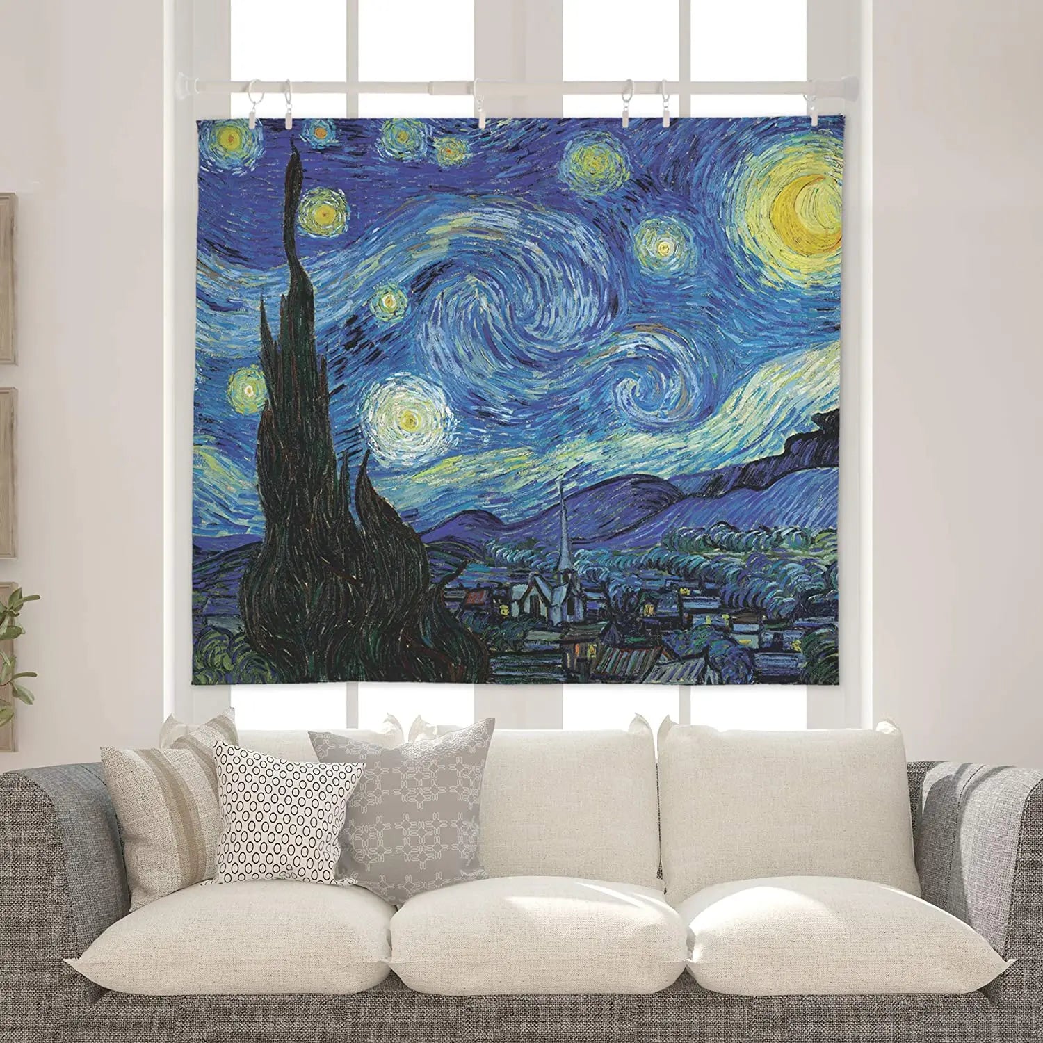 Van Gogh Abstract UV  Blacklight Wall Tapestry