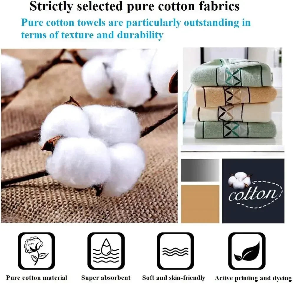 4 piece pure cotton hand towel,