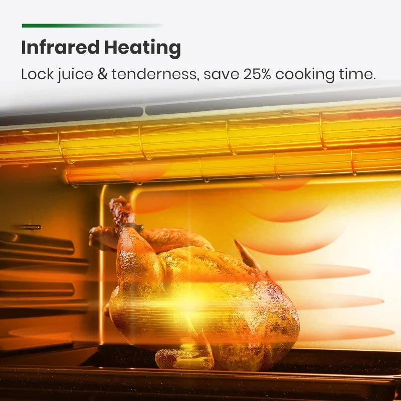 Large Countertop Infrared Heating Air Fryer, Toaster Oven, Convection Oven Combo